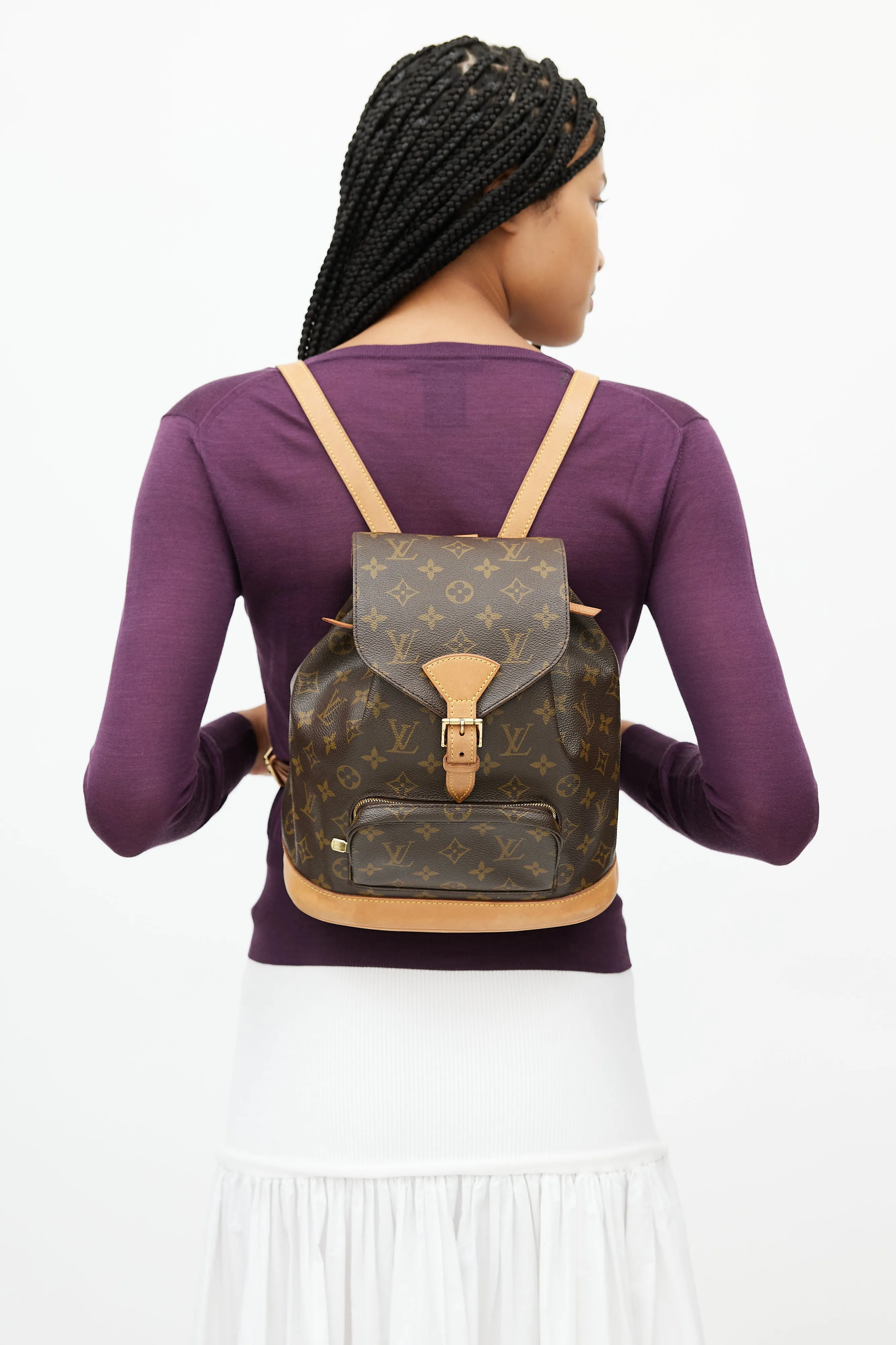 2000 Brown Monogram Montsouris Backpack