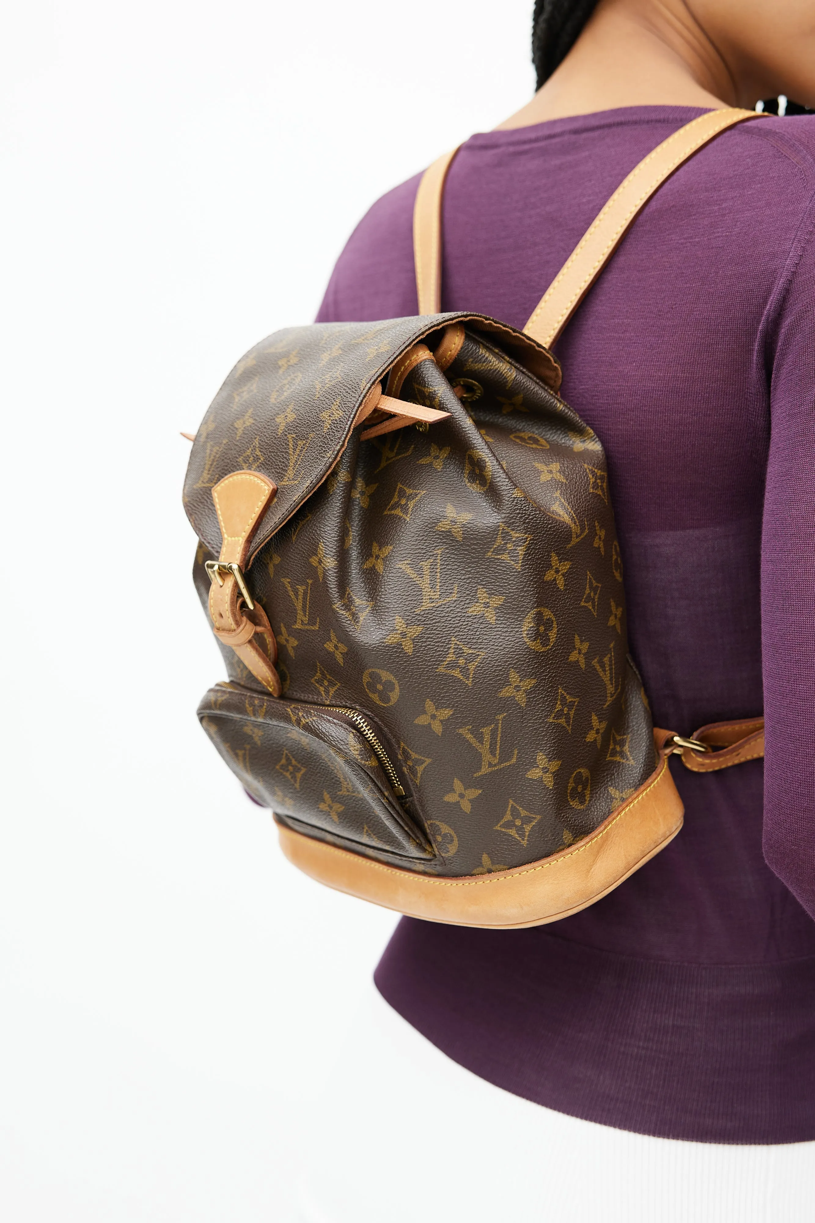 2000 Brown Monogram Montsouris Backpack