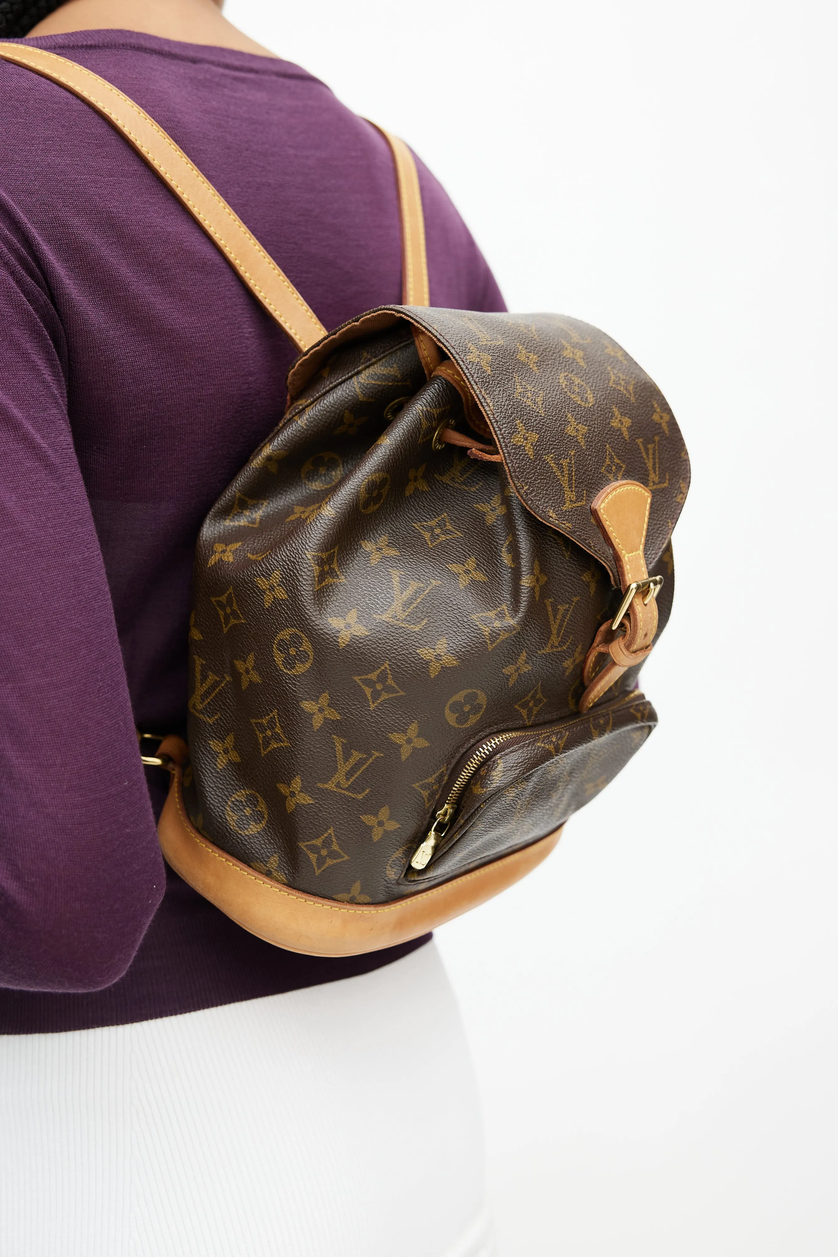 2000 Brown Monogram Montsouris Backpack