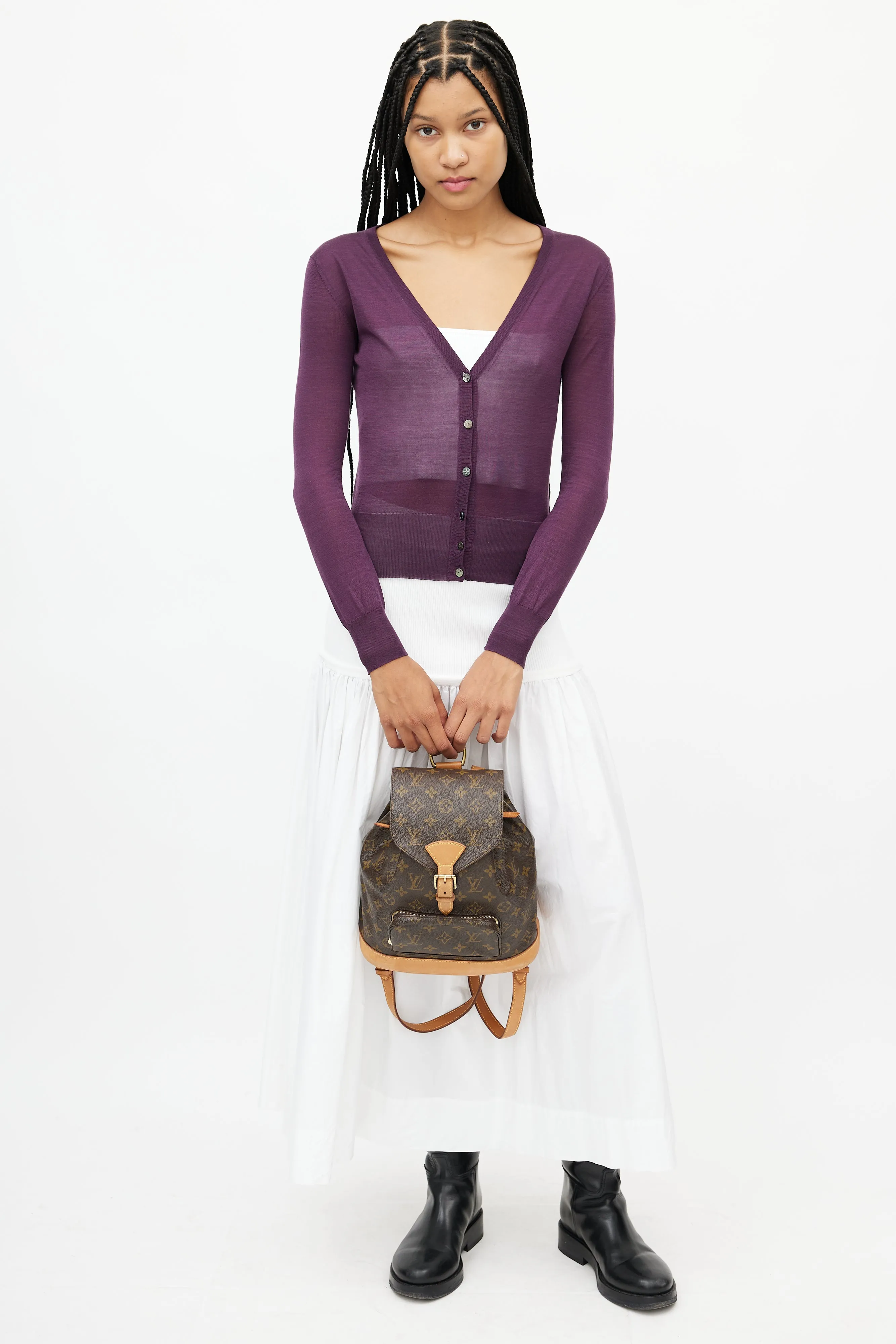 2000 Brown Monogram Montsouris Backpack