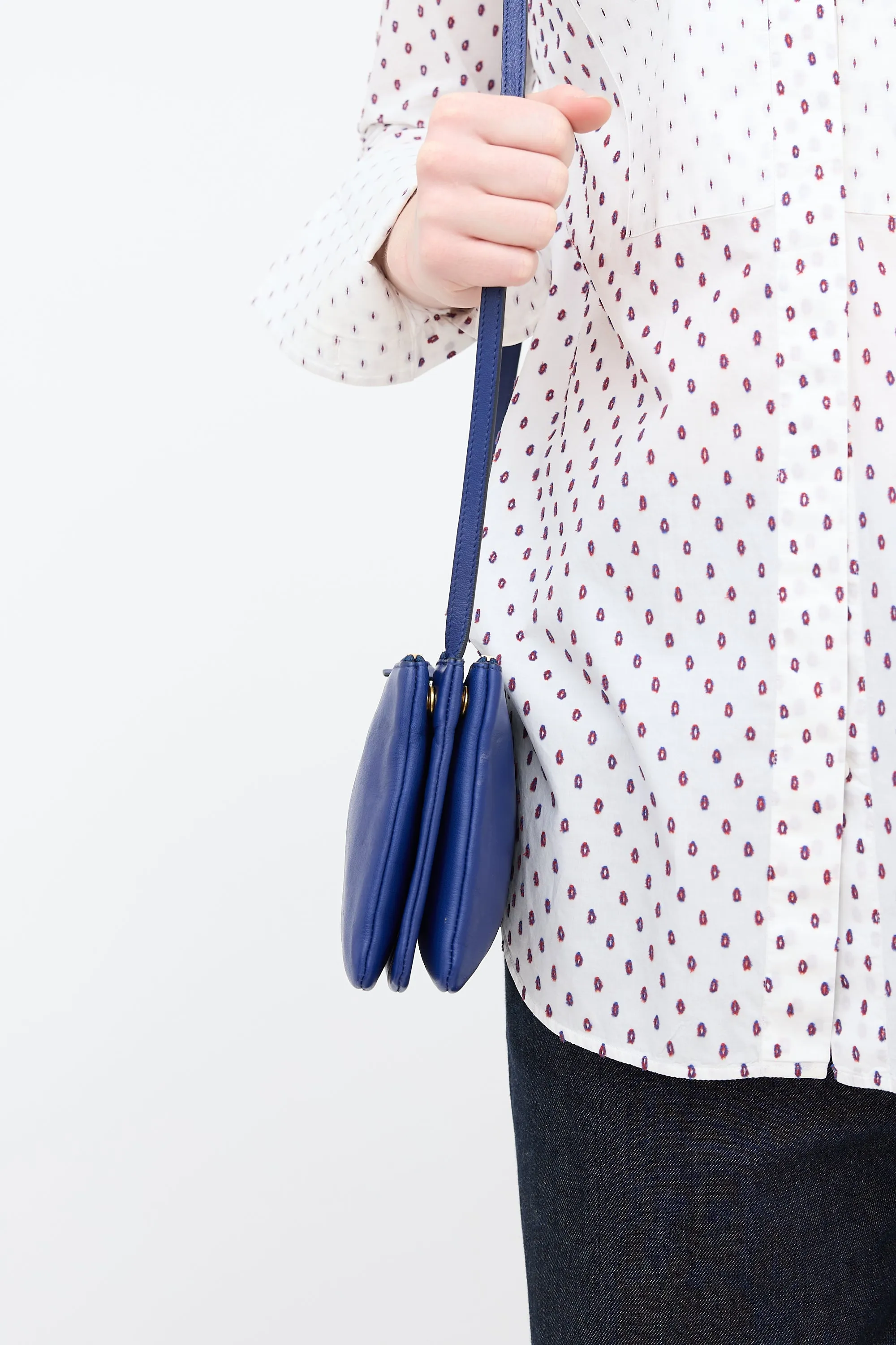2013 Leather Trio Crossbody Bag