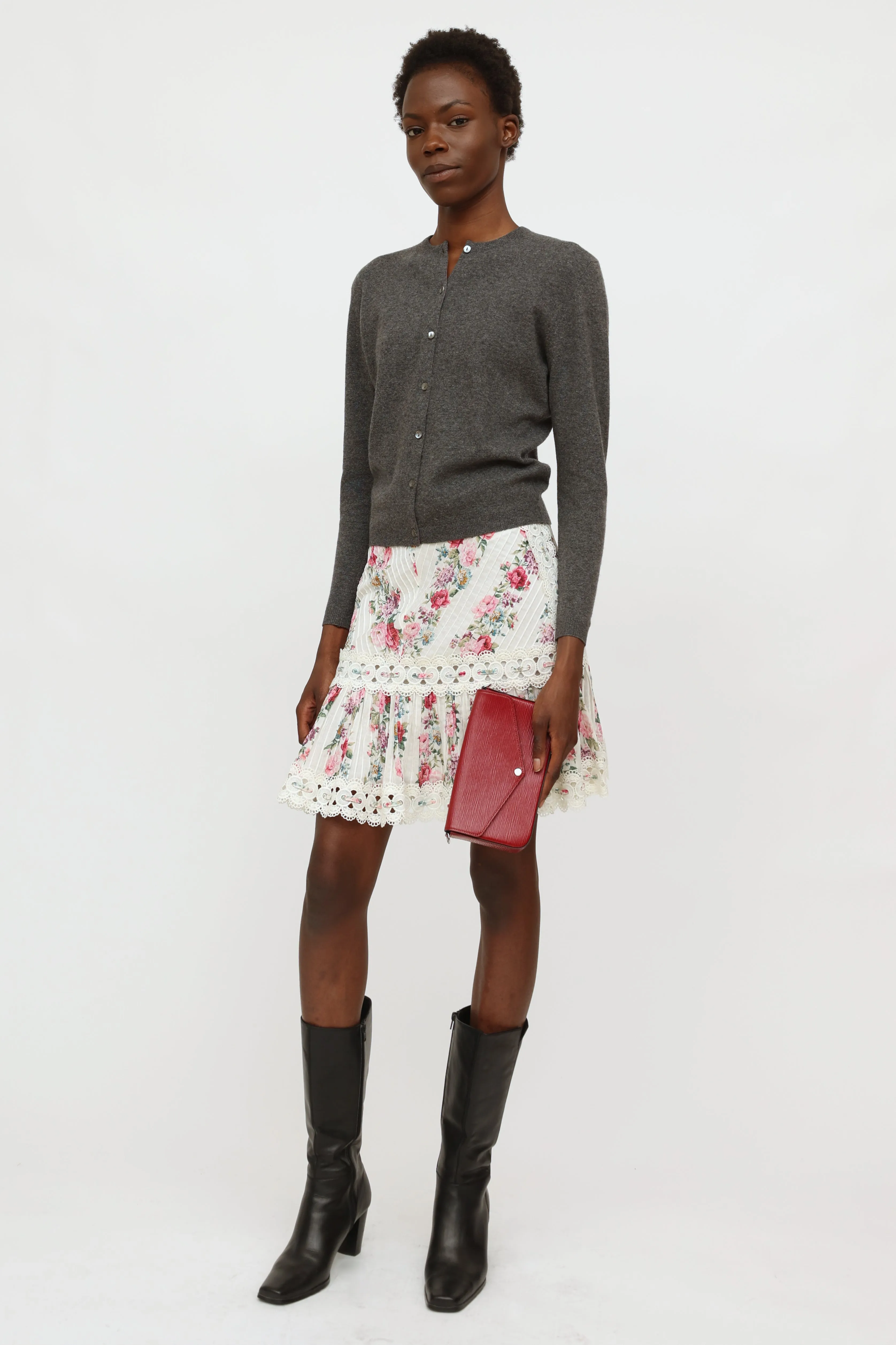 2019 Epi Cherry Berry Félicie Pochette Bag