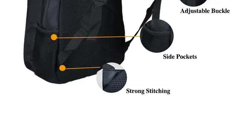African American Student School Bags Notebook Backpacks 3D Printed Oxford Waterproof Travel Bags