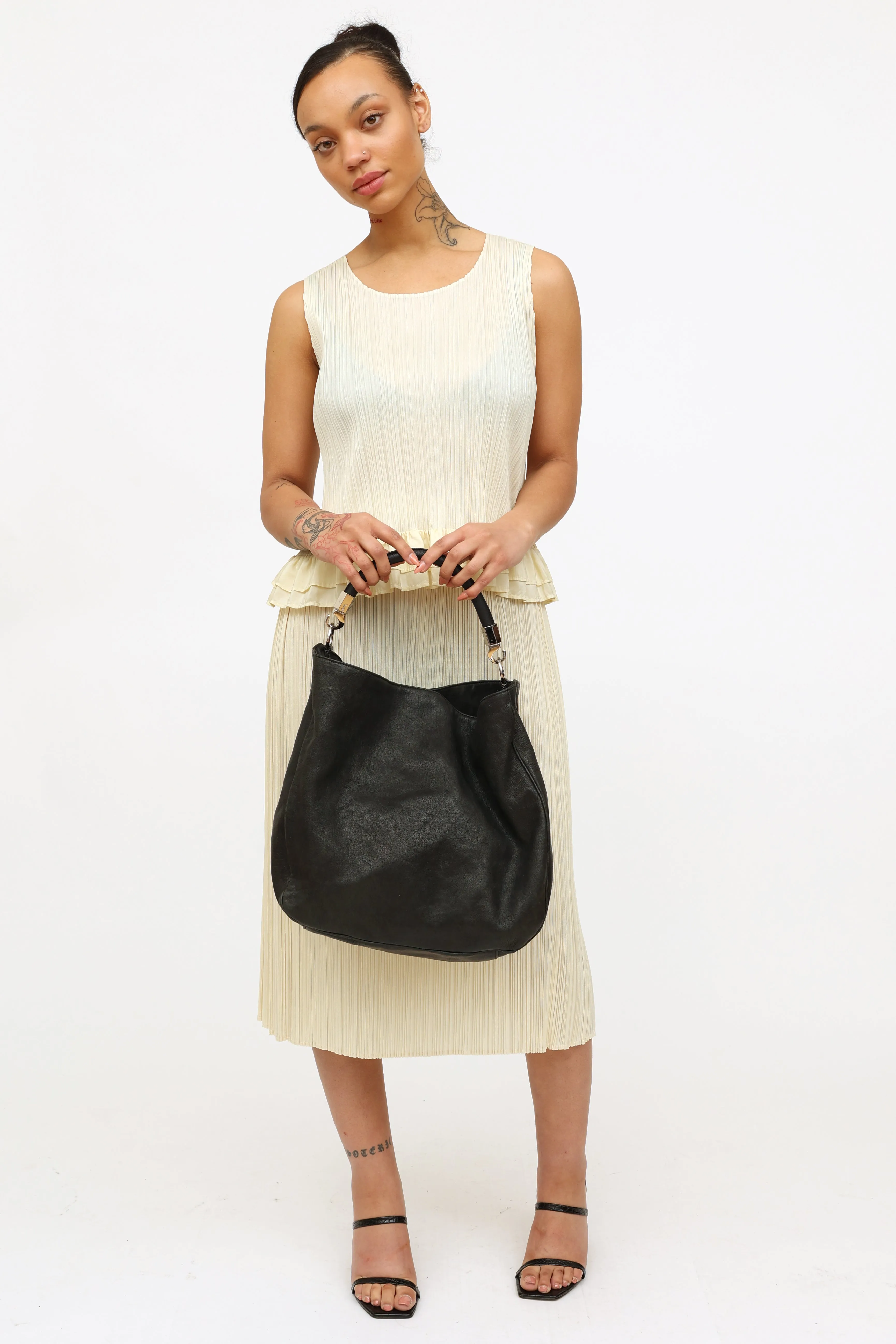 Black Leather Roady Bag