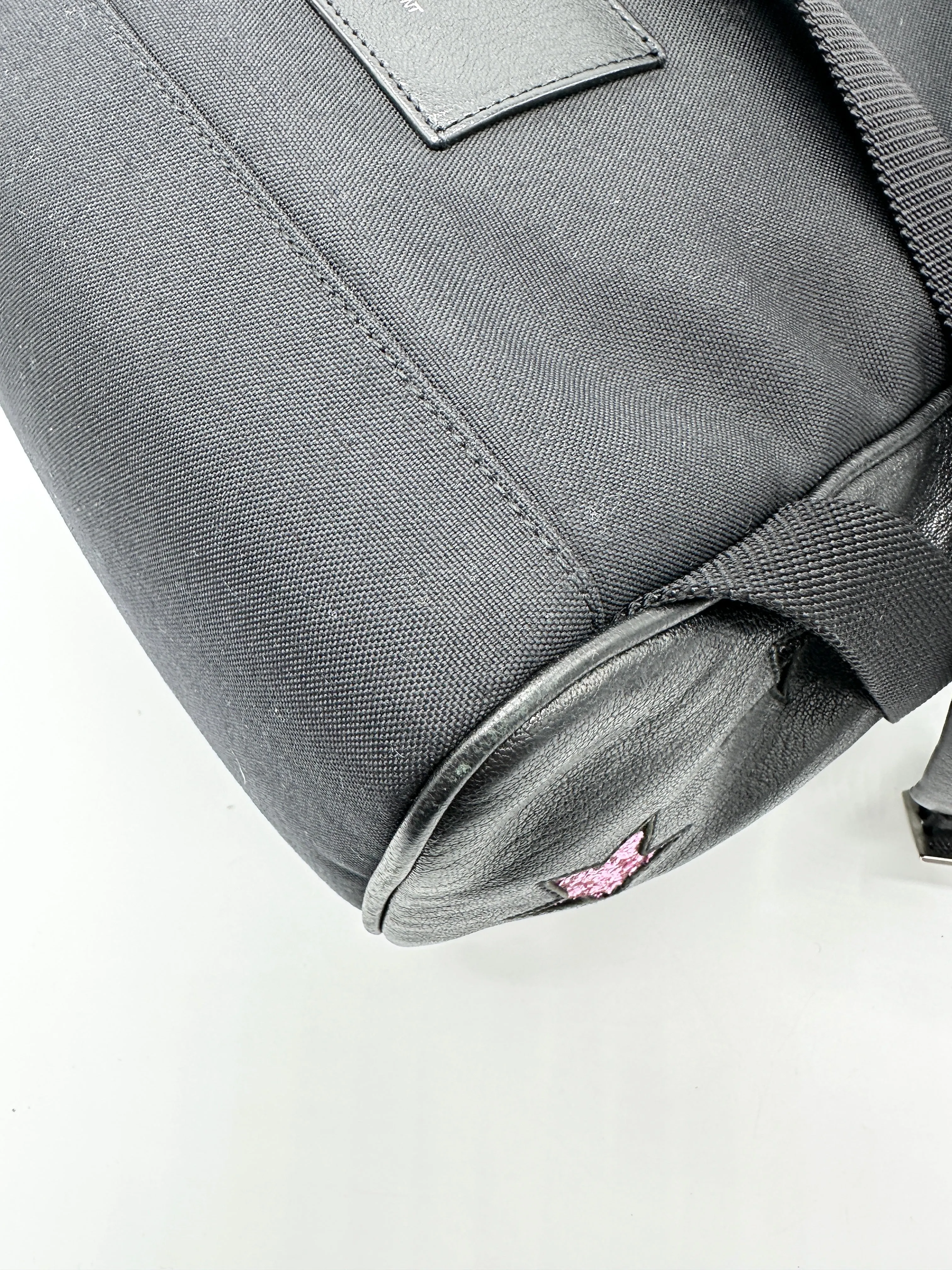 Black Multicolor Leather California City Backpack