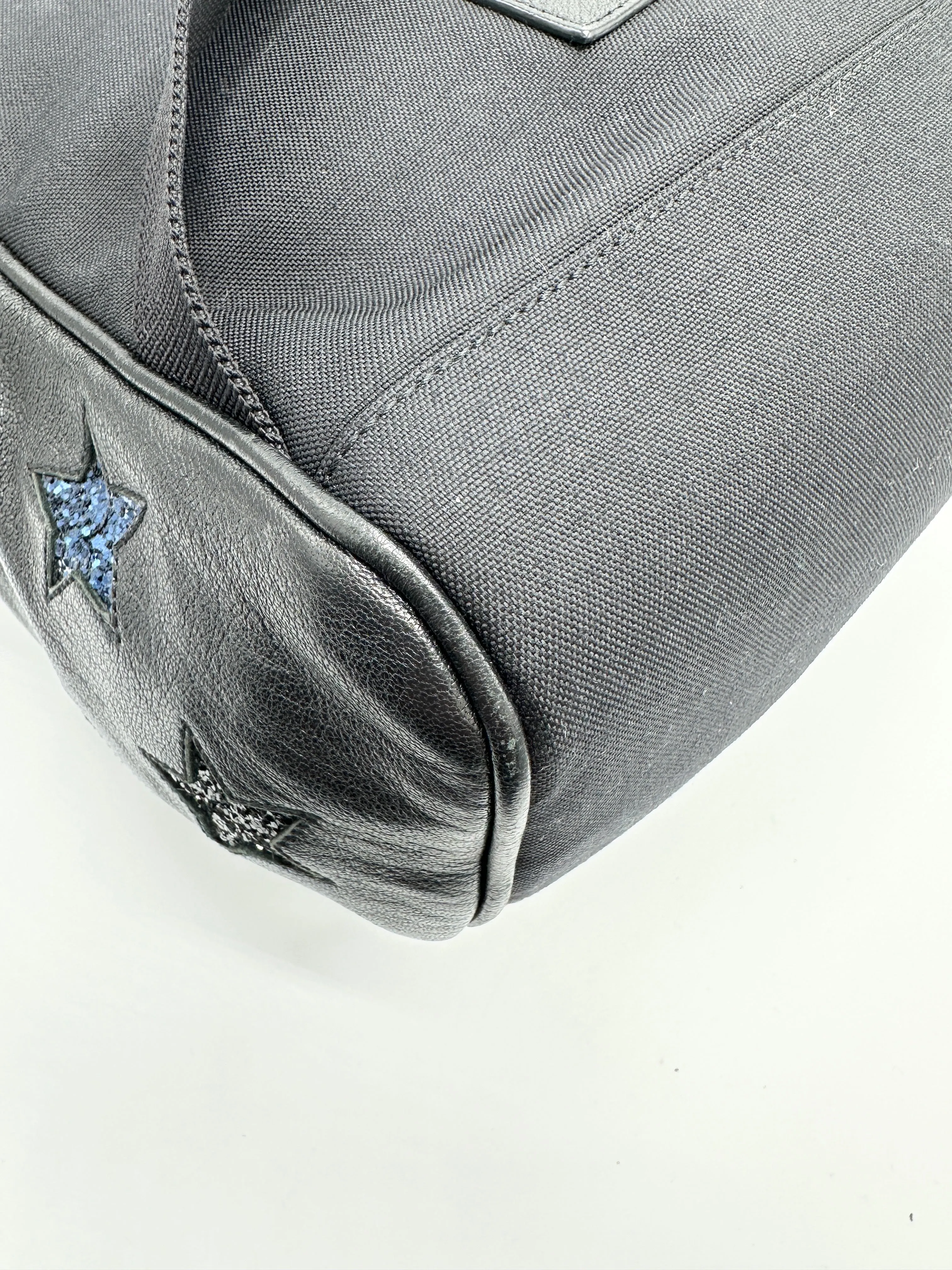 Black Multicolor Leather California City Backpack