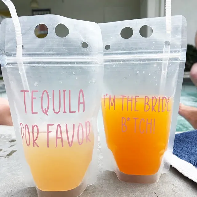 Bridesmaid Drink Pouches