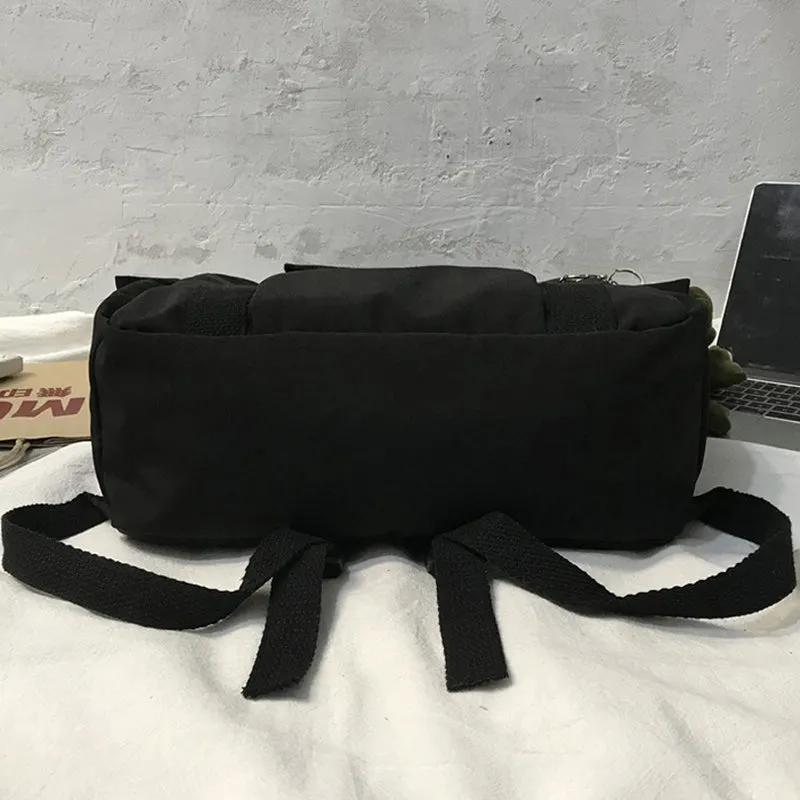 Canvas Backpack for Women Student Satchel