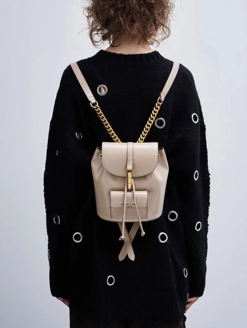 Cesia Metallic Accent Backpack
