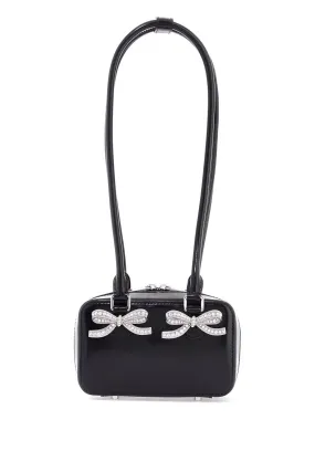 Curved Quilted Leather Handbag