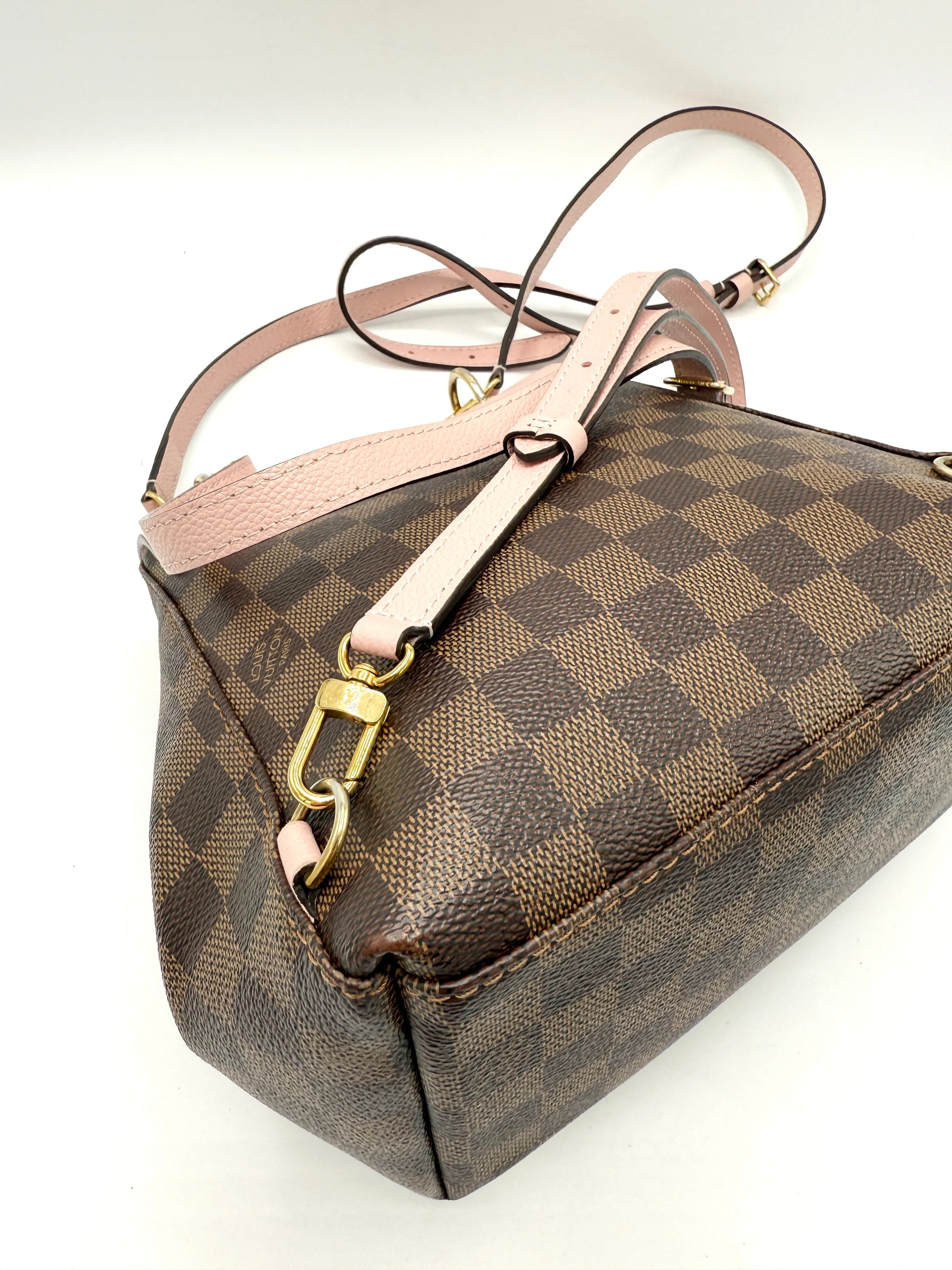 Damier Graphite Pink Leather Clapton 2 Way Backpack