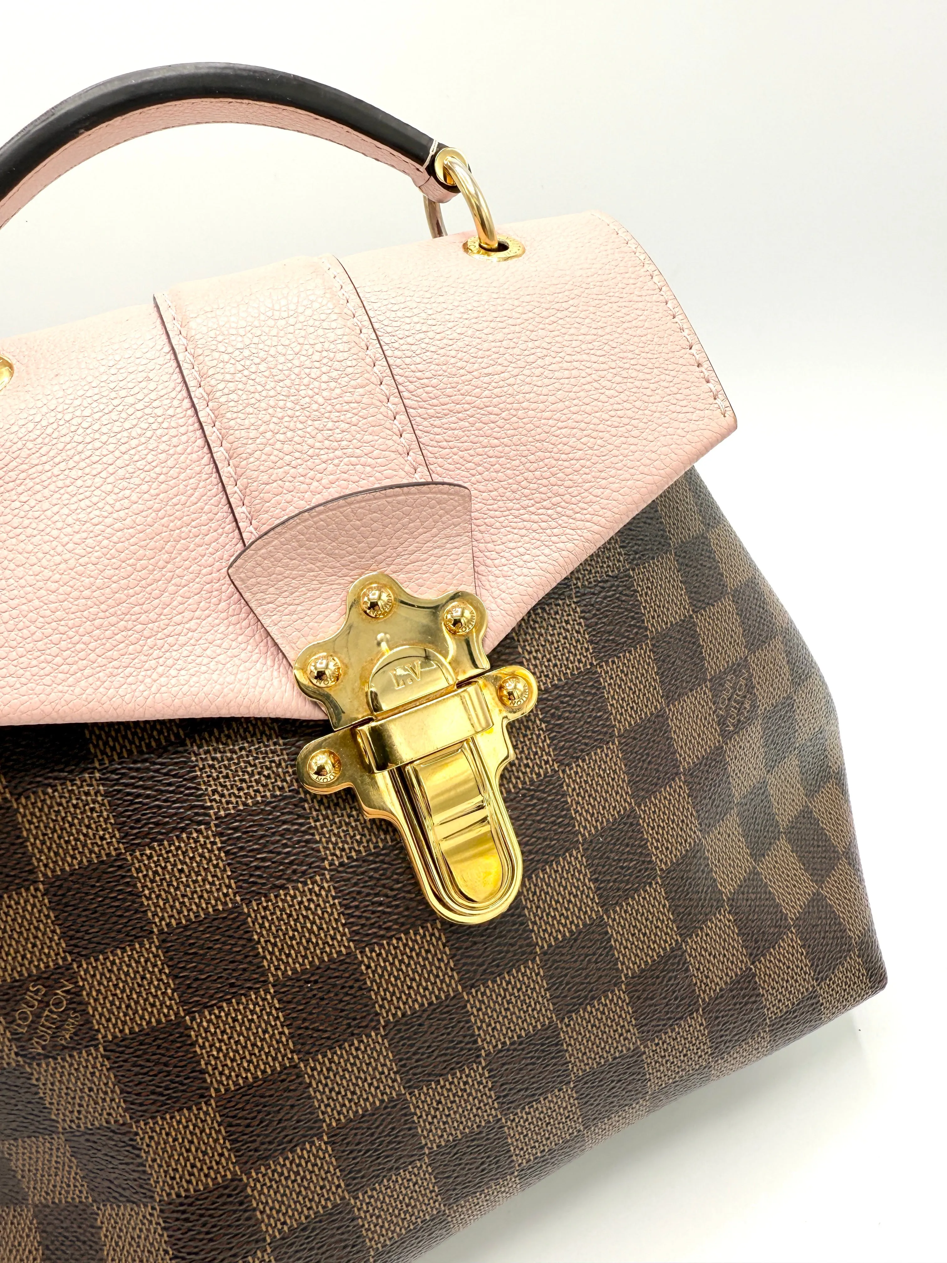 Damier Graphite Pink Leather Clapton 2 Way Backpack