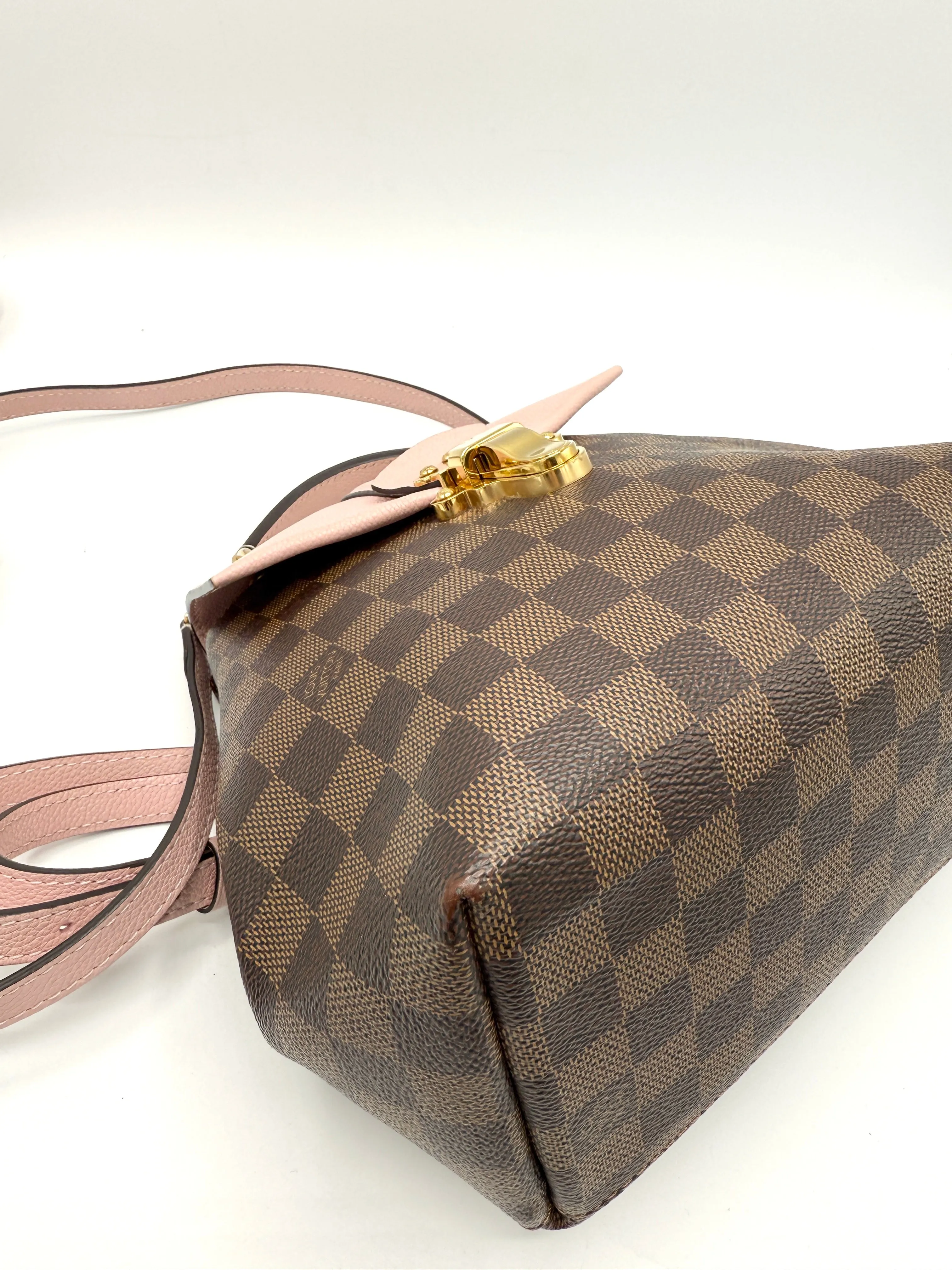 Damier Graphite Pink Leather Clapton 2 Way Backpack