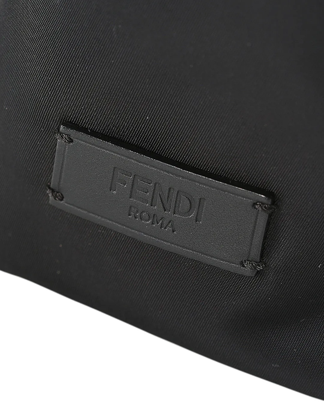 FENDI Black Nylon, Leather, and Fur Monster Eyes Backpack