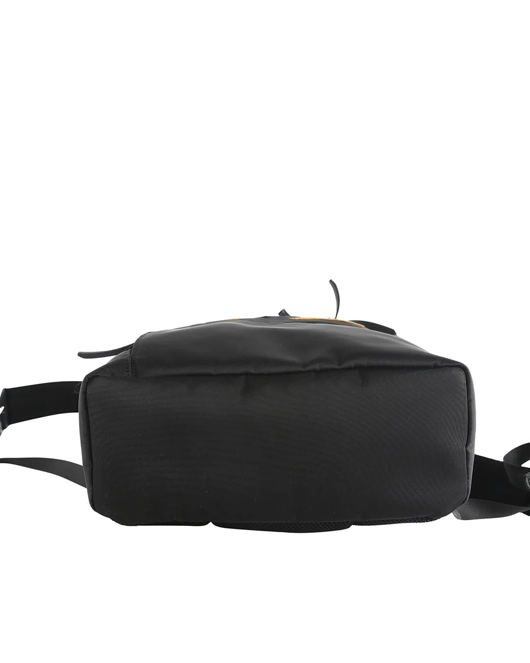 FENDI Black Nylon, Leather, and Fur Monster Eyes Backpack