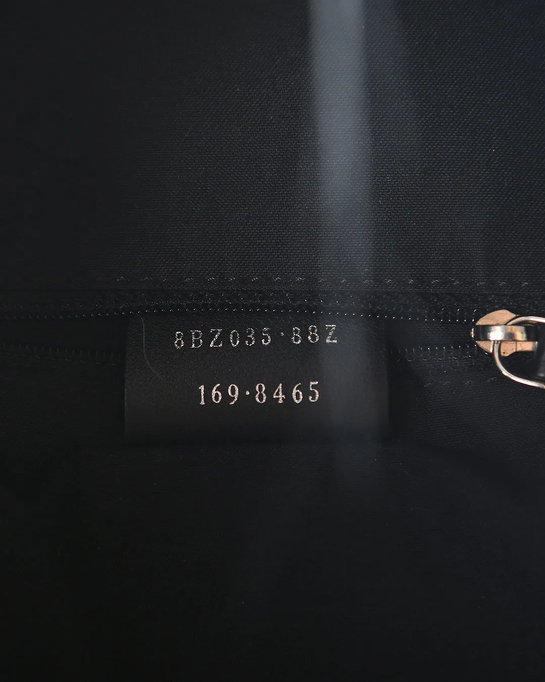 FENDI Black Nylon, Leather, and Fur Monster Eyes Backpack