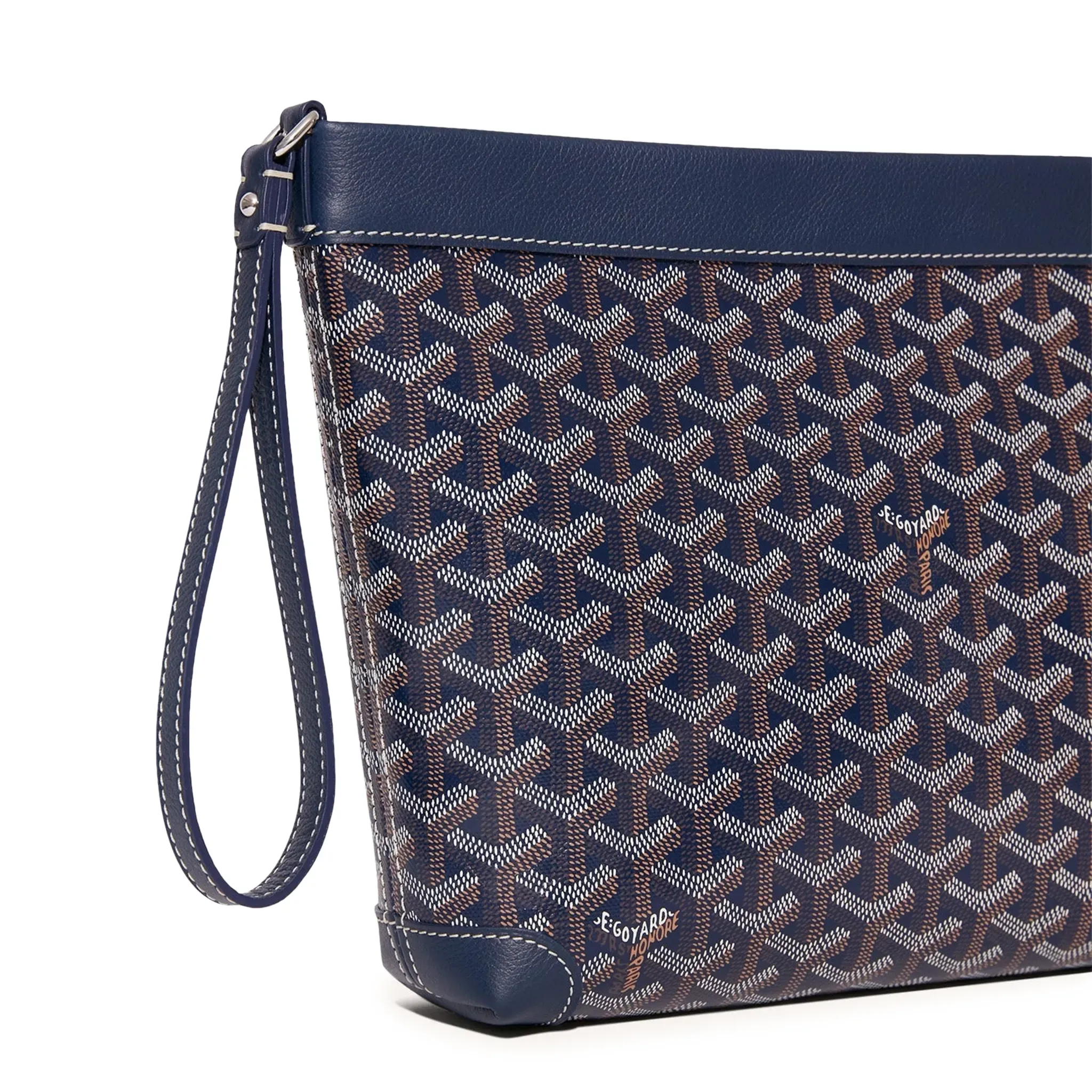 Goyard Conti Navy Blue Pouch