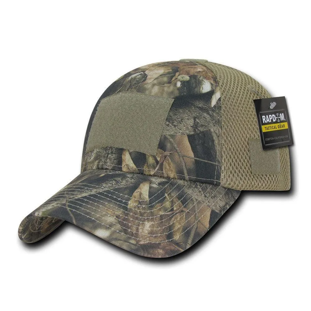 Hybricam Camouflage Tactical Hunting Air Mesh Pre Curved Bill Patch Caps Hats