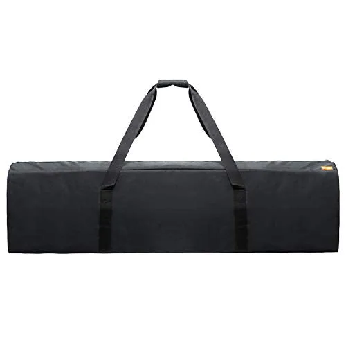 INFANZIA 45 Inch Zipper Duffel Travel Sports Equipment Bag, Waterproof Oversize, Black