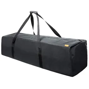 INFANZIA 45 Inch Zipper Duffel Travel Sports Equipment Bag, Waterproof Oversize, Black