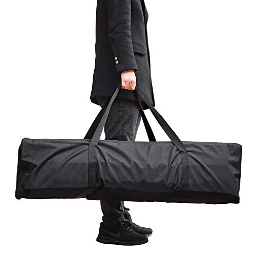 INFANZIA 45 Inch Zipper Duffel Travel Sports Equipment Bag, Waterproof Oversize, Black