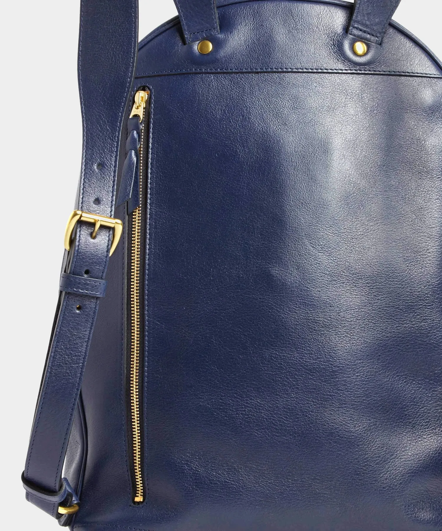 Lotuff Indigo Leather Backpack