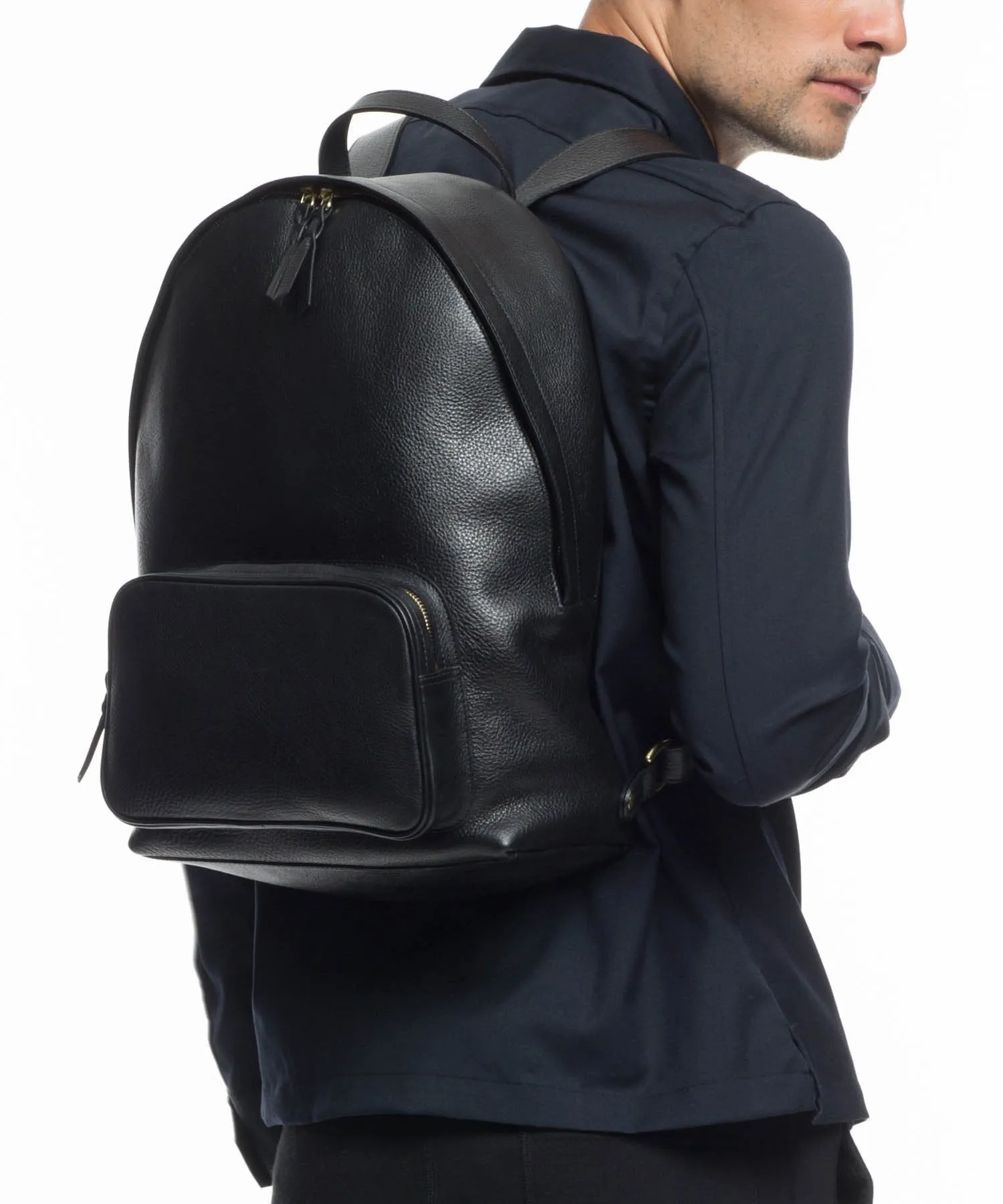 Lotuff Indigo Leather Backpack