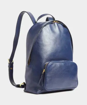 Lotuff Indigo Leather Backpack