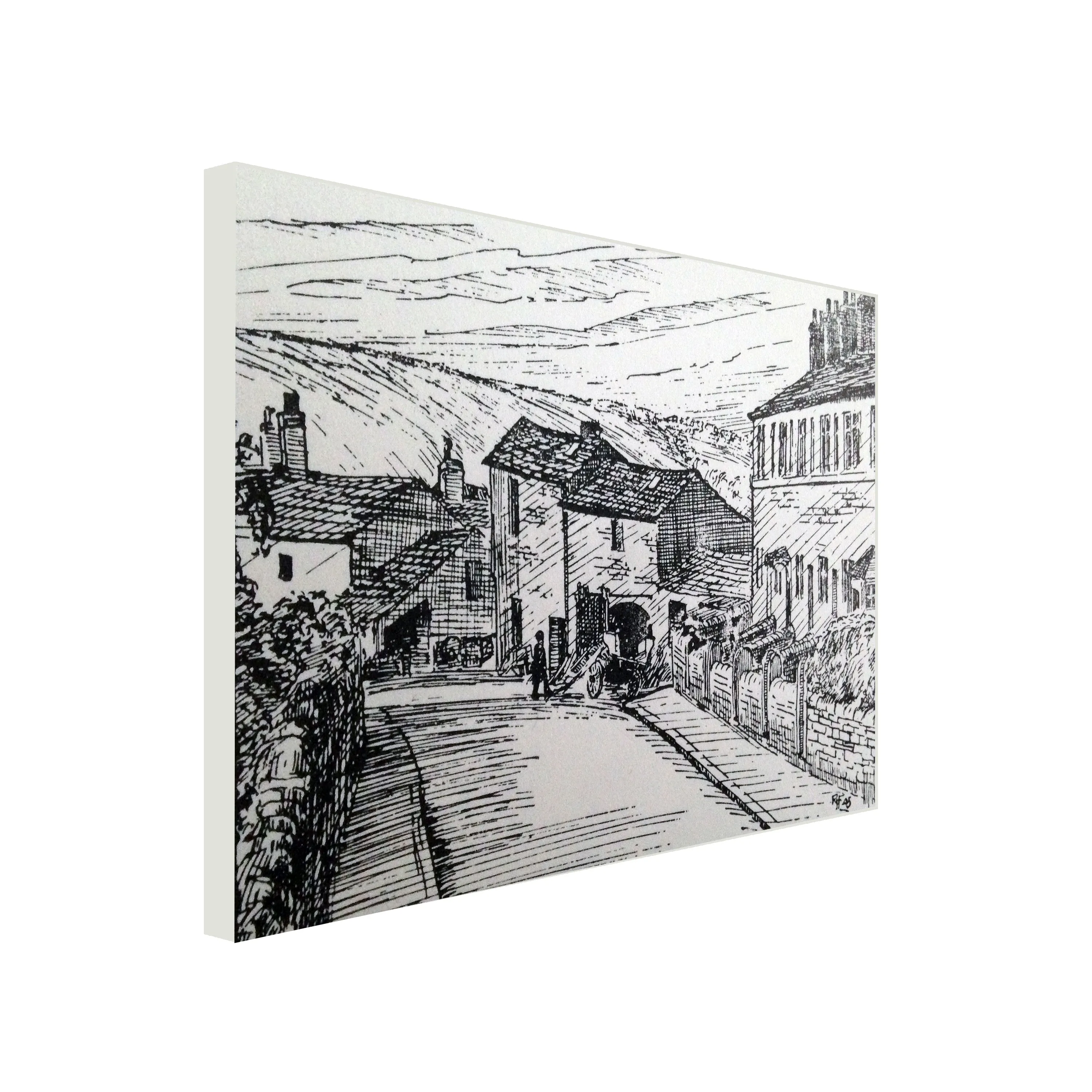 Main St and Former Smithy Canvas Print