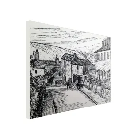 Main St and Former Smithy Canvas Print