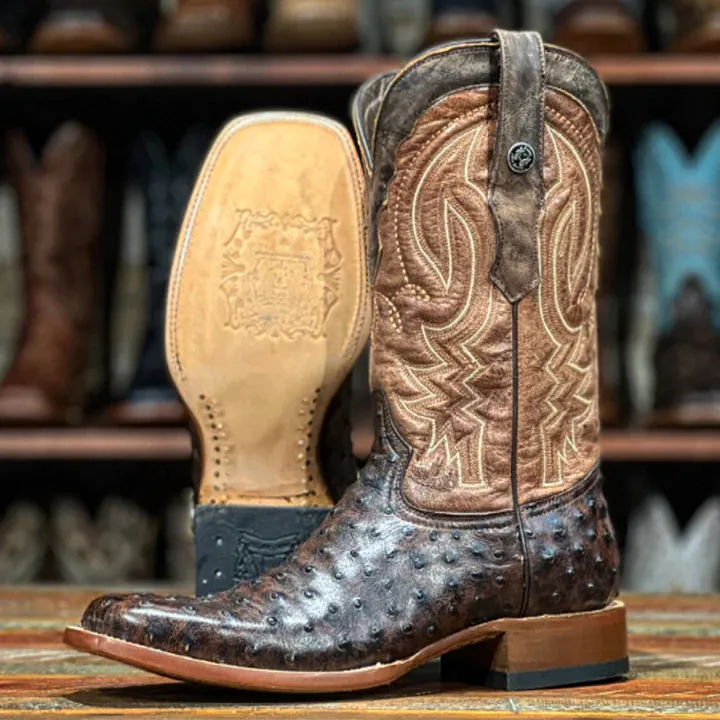 Men's Tanner Mark Ostrich Print Boots TM205525