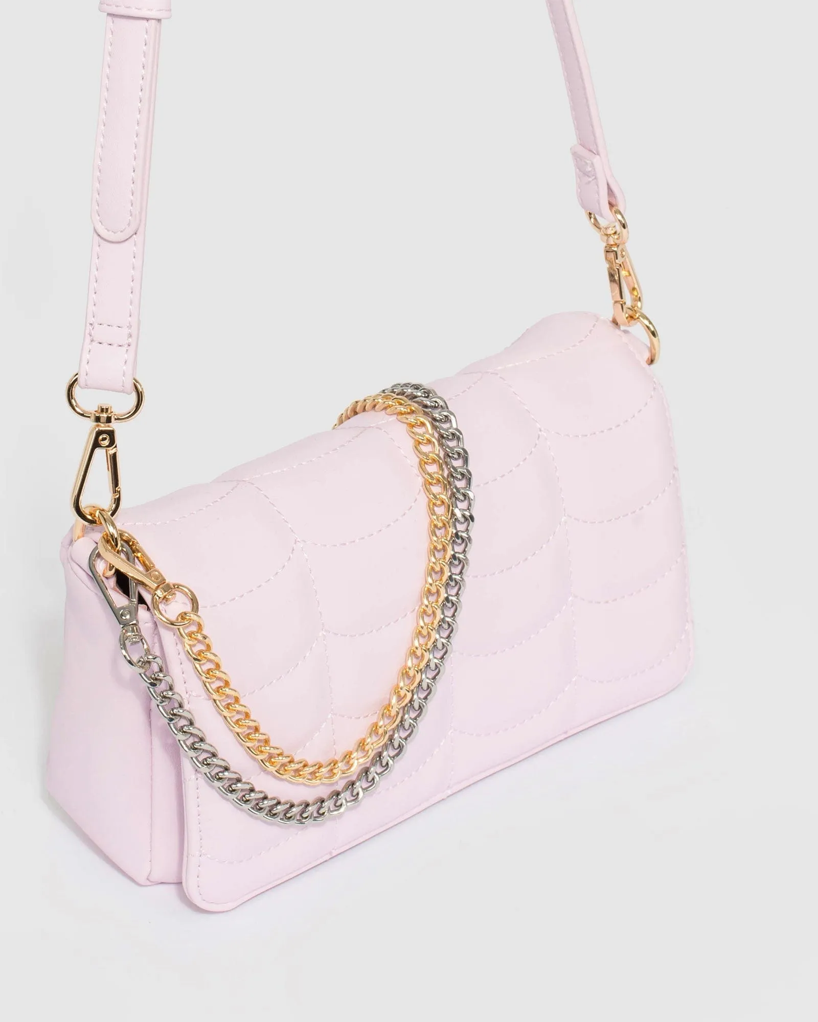 Pink Vivica Quilt Crossbody Bag