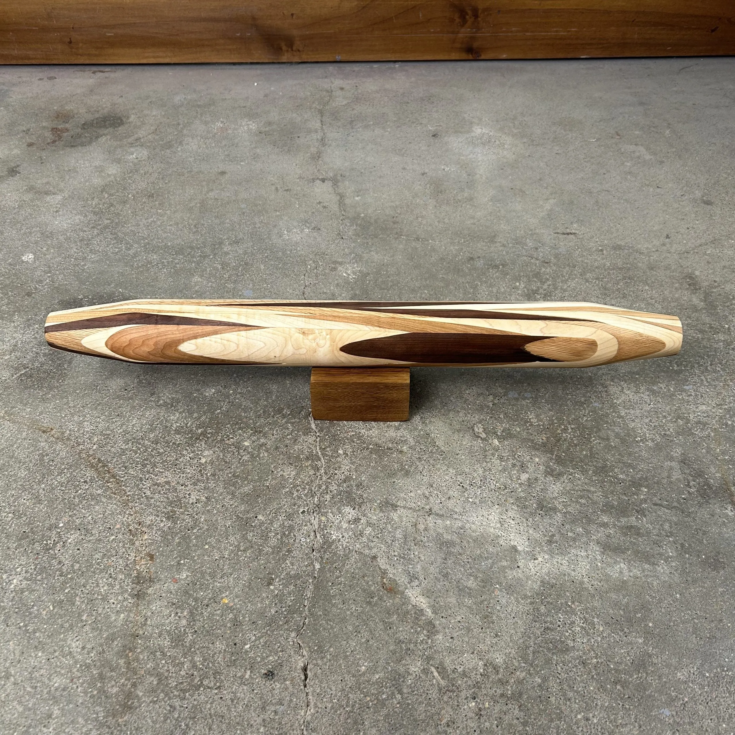 Rolling Pin, Hand-crafted by Don Groesser, Multi-species Wood, with Stand