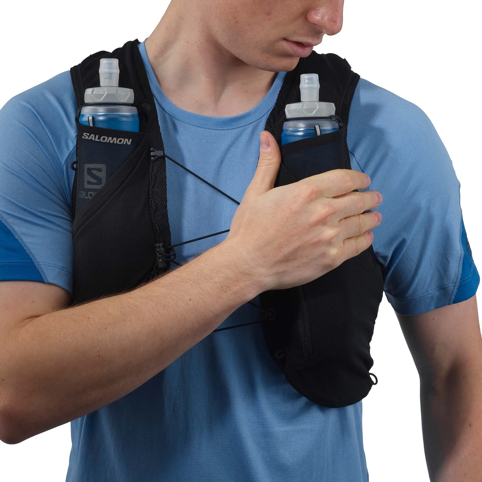 Salomon | Unisex ADV Skin 5 Running Vest with flasks included - Black/Ebony
