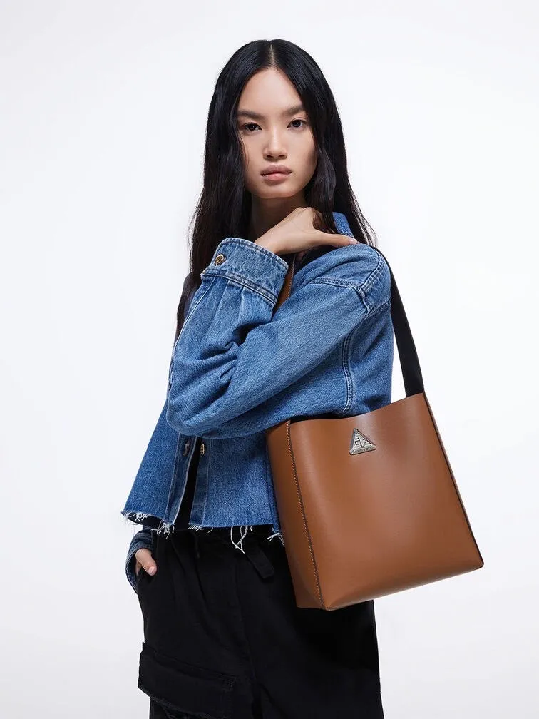 Trice Metallic Accent Large Hobo Bag