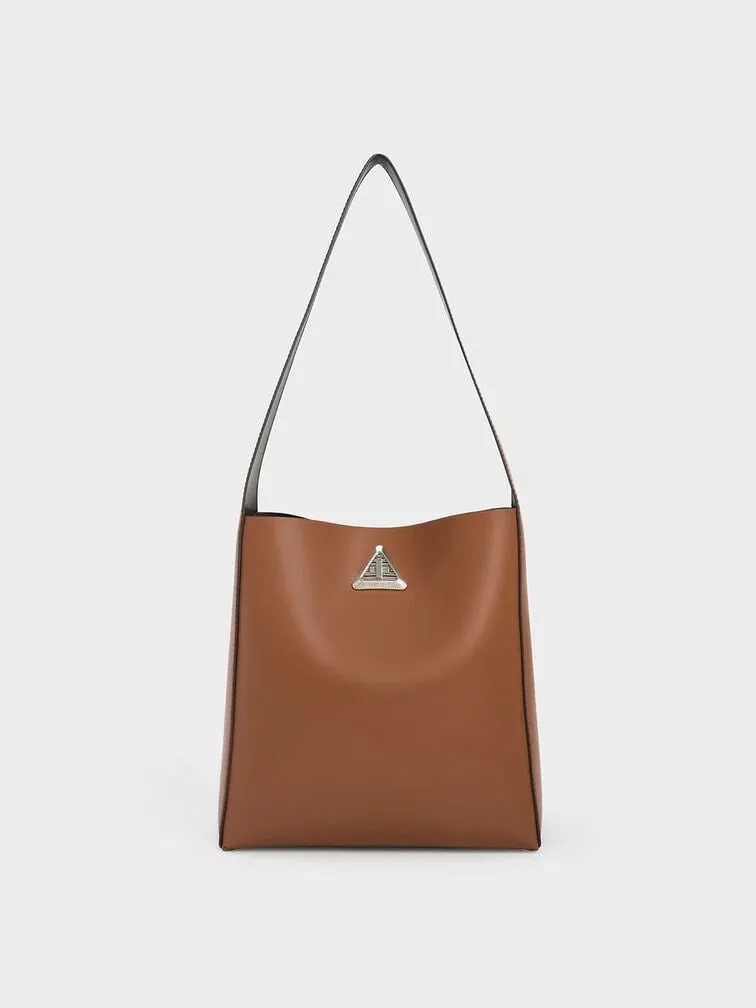 Trice Metallic Accent Large Hobo Bag