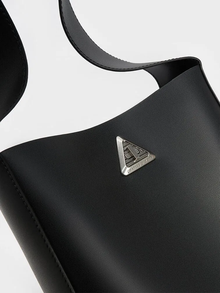 Trice Metallic Accent Large Hobo Bag