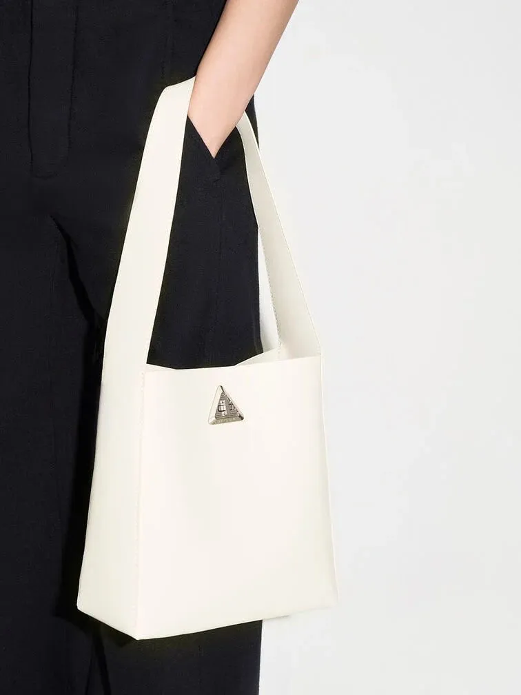 Trice Metallic Accent Large Hobo Bag