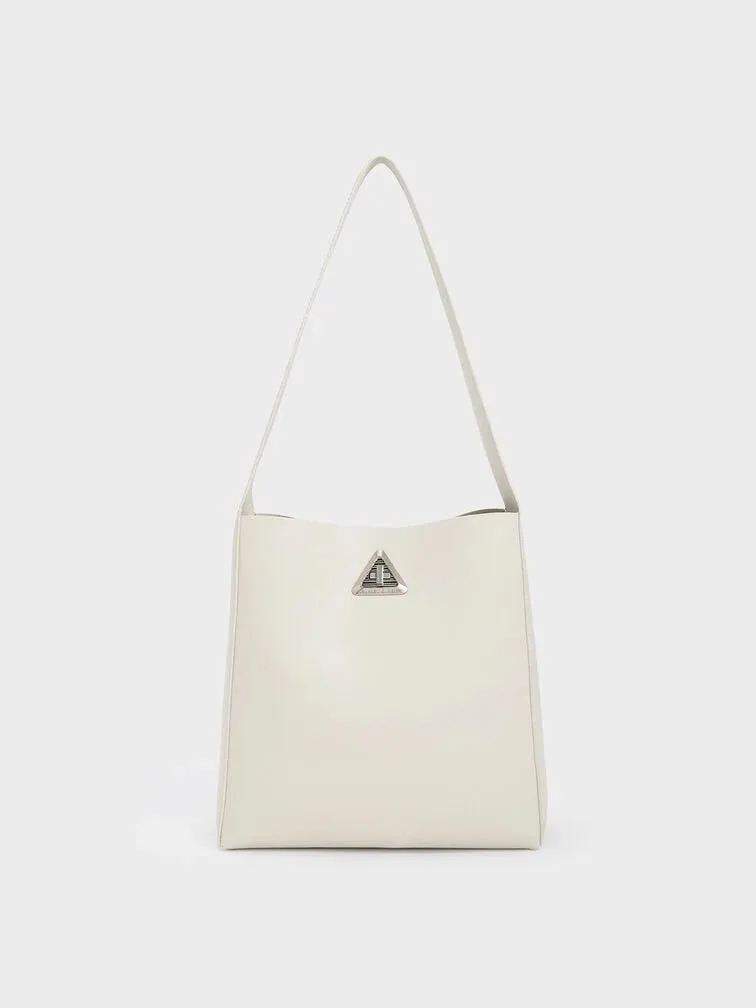 Trice Metallic Accent Large Hobo Bag