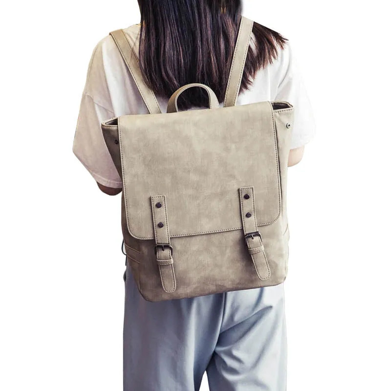 Vintage PU Leather Backpacks