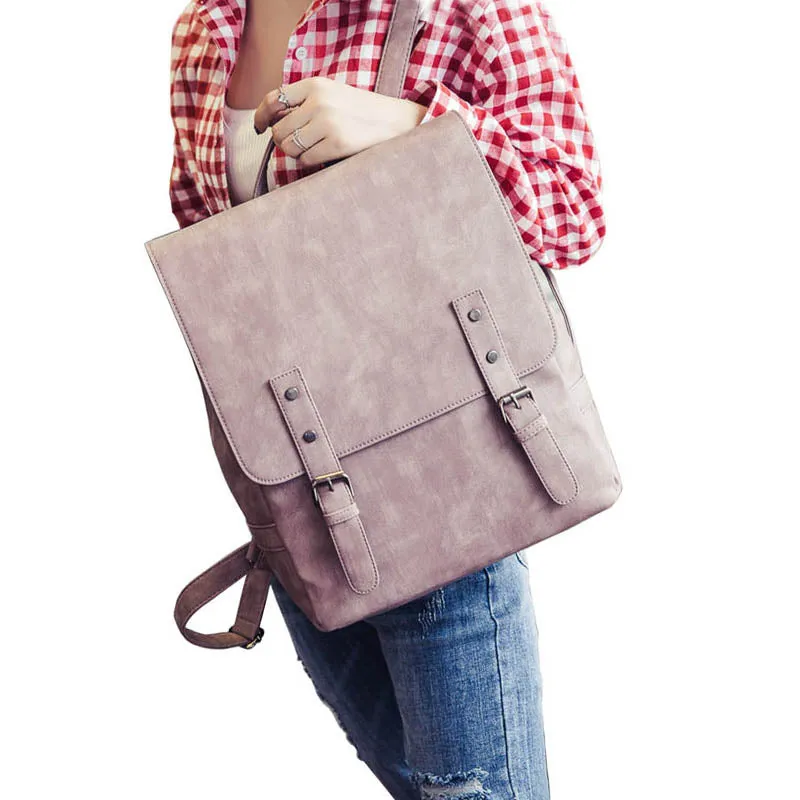 Vintage PU Leather Backpacks